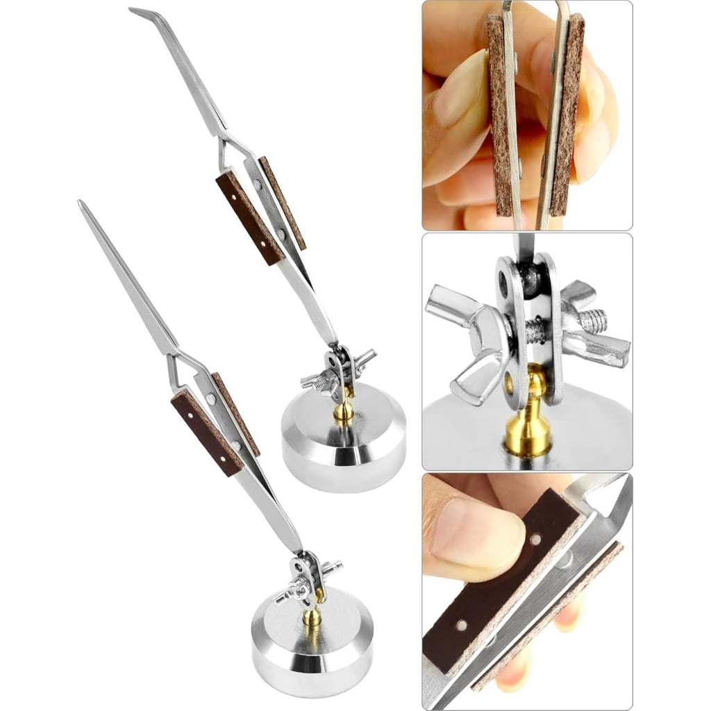 MOMOJIA Multifuntional Quartz Welding Board Jewelry Set Tool with Jewelry Making Pliers