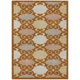 thumbnail image 2 of 10' X 14' Terra Cotta Beige And Gray Trellis Washable Indoor Outdoor Area Rug, 2 of 5