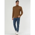 thumbnail image 4 of INSPIRE CHIC Chandail à Col Roulé pour Homme à Manches Longues Extensible Coupe Ajustée, 4 of 7
