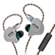 thumbnail image 1 of Sidaley CCA C10 4BA 1DD 5 Unidad de unidad Auriculares híbridos en la oreja Auricular HIFI DJ Running Deportes Auricular Desmontable Desmontar 2PIN Cables de audio/vídeo verde con trigo, 1 of 6