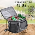 thumbnail image 3 of Lonchera Térmica De Gran Capacidad Con Correas 15l Mochila para escuela,universidad trabajo., 3 of 8