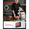 thumbnail image 4 of VEVOR Commercial Electric Meat Grinder, 5 lbs/min Capacity, #8 Industrial Meat Mincer with 2 Stainless Steel Blades, 2 Grinding Plates, 600W Heavy-Duty Sausage Maker Stuffer, for Kitchen, Restaurant, 4 of 9