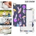 thumbnail image 2 of GZHJMY 2PCS Cotton Towel Set,Quick Drying Washcloths,Soft and Breathable Bath Towel Hand Towels for Kitchen Bathroom Gym Beach-Colorful Mushrooms, 2 of 7