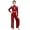 Burgundy, variant on Kids Girls Lyrical Dance Jumpsuit Modern Contemporary Dancewear Unitards Sequin Slit Wide Leg Pants Black 16