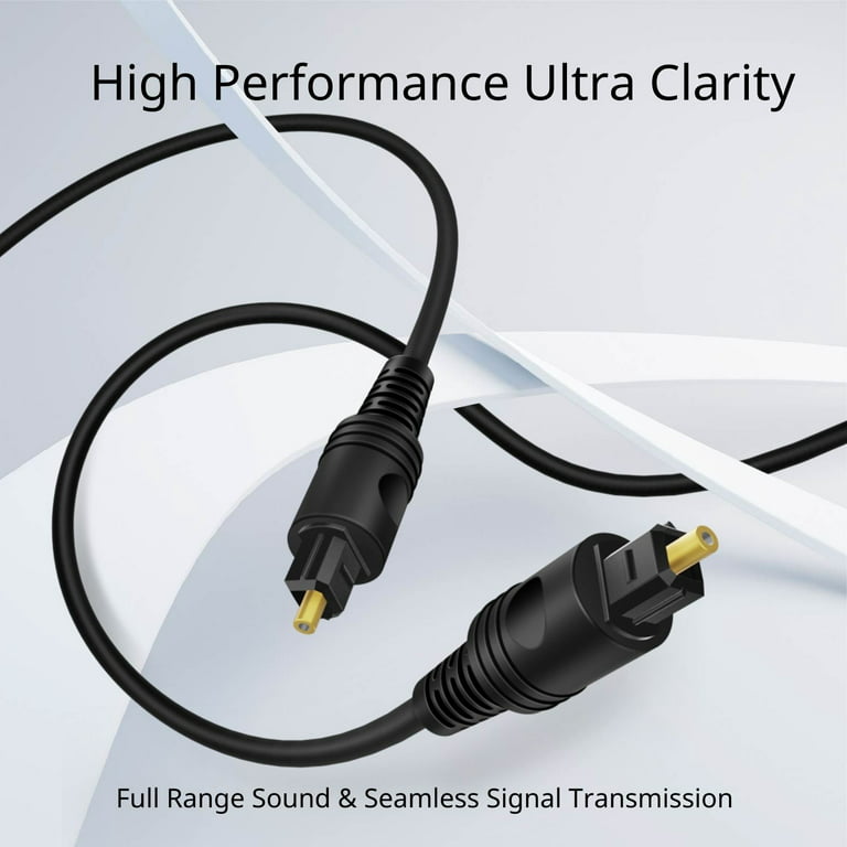Cable de audio Toslink Digital SPDIF (premium) de fibra óptica (6 m)