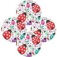 thumbnail image 2 of Coolnut Ladybugs Round Placemats Waterproof Non-Slip Washable Place Mats Polyester Table Mats Set of 6 Heat Resistant for Home Kitchen Holiday Party Home Decor Gifts, 2 of 7