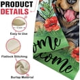 thumbnail image 4 of Welcome Spring Summer Rottweiler Dog Decorative Garden Flag, Puppy Red Poppy Flower Floral Yard Outside Home Decorations, Butterfly Seasonal Burlap Outdoor Small Decor Double Sided 12 x 18, 4 of 6