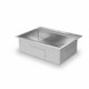 thumbnail image 1 of 30x18x9 En Stainless Acero Abatibles-En Cocina Drain Pull Down 304 Coiled Faucet Single Bowl Estación de Trabajo Ultra Negro 5-Piece Accessory Set Single Hole Extraíble 304 Coiled Faucet 5-Piece., 1 of 8