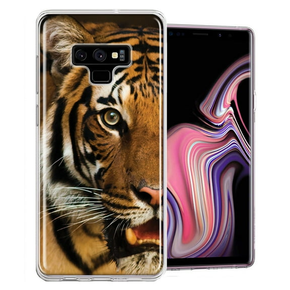 MUNDAZE For Samsung Galaxy Note 9 Tiger Face Design Double Layer Phone Case Cover
