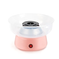 Hibibud Cotton Candy Machine, Food-Grade Material Quick Cotton Candy Maker with Large Tray, Low Noise Motor Candy Machine,Pink