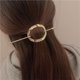 thumbnail image 3 of Pinza de pelo con estilo para niñas, pasador de Metal geométrico hueco portátil, horquilla que combina con todo, accesorio para la cabeza para mujeres, accesorio de peinado Ronda dorada Hugo Clip de pelo de chicas, 3 of 9
