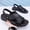 Black, variant on Men's Breathable Slip-On Sport Sandals - Casual Athletic Summer Shoes with Synthetic Upper, PU Cushioned Insole & Non-Slip Sole for Beach, Gym, Daily Wear, Sleek Sporty Design, Comfortable Fit