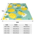 thumbnail image 5 of Bingfone Lemons Chamomile Flowers And Leaves Print Flannel Fleece Blanket Throw Blanket For Bed,Sofa,Couch,Travel,Camping(40"X30"), 5 of 9