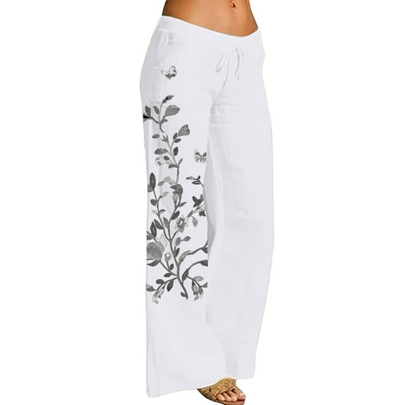 Clearance! Delayuji Business Casual Pants for Women Wide Leg Sweatpants Women Womens Wide Leg Palazzo Pants High Waisted Pant Smocked Pleated Loose Fit Casual Trousers L Black