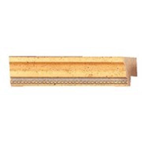 Picture Frame Moulding (Wood) 100Ft Bundle - Traditional Gold Finish - 0.5" Width - 5/16" Rabbet