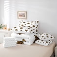 thumbnail image 6 of Feelyou Stars Kids Bedding Comforter Set 7pcs, Fashion Leopard Print Queen Bedding Sets, 6 of 8
