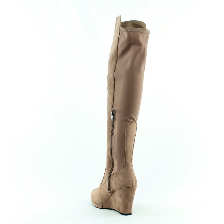 Chinese Laundry Lavish Over The Knee Wedge Boots Brown Size 7