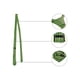 thumbnail image 3 of Corbata de rayas para hombres INSPIRE CHIC para el Día del Padre, corbatas delgadas autoadhesivas para ocasiones formales e informales, talla única, verde, 3 of 5