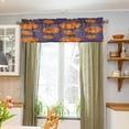 thumbnail image 5 of Coolnut Thanksgiving Day Halloween Pumpkin Valance Curtains for Kitchen or Bathroom, 54x18in Valances Window Treatment Rod Pocket Drape Light Filtering Living Room Bedroom Decor, 5 of 6