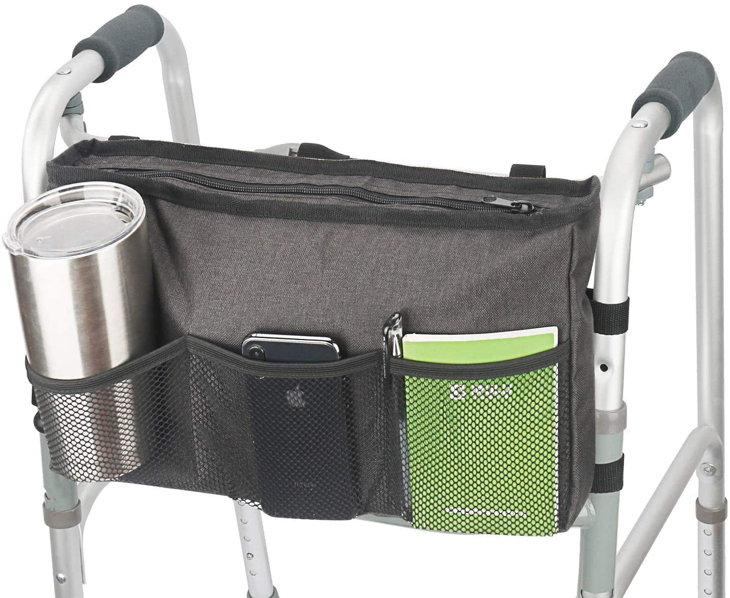 Update Walker Bag Hand Free Storage Bag Walker Attachment Handicap