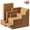 12pcs Brown 4 Size, variant on Joyfy 12 Pcs White Kraft Cardboard Boxes Gift Wrap for Christmas Holiday, Festive Xmas Wrapping Shirt and Lingerie Cupcake DIY Boxes