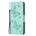thumbnail image 2 of SaniMore for Samsung Galaxy A55 5G Wallet Case for Women Girls, [Butterfly Embossed] Premium PU Leather Cover with Card Slots Kickstand Flip Case for A55 5G, Green, 2 of 5