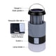 thumbnail image 3 of unidad de lámpara para mosquitos recargable por USB, lámpara para mosquitos UV púrpura, luz solar para tienda de campaña para interiores y exteriores, 3 of 5