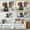 thumbnail image 4 of Designart Décoration Murale Encadrée pour Femme, art sur Toile Encadré Mode Femme, Renforcement de la Force des Femmes dans l'Unité, art Mural Encadré Moderne Extra Grand en Or, 44x34 Pouces Cadre Doré, 4 of 5