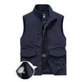 thumbnail image 6 of Feipeng Men's Casual Lightweight Outdoor Fishing Work Safari Travel Photo Cargo Vest Jacket Multi Pockets, 6 of 9