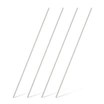 Uxcell 4Pcs 316 Stainless Steel Round Rod 3/16" Dia 19.7" Length Metal Solid Shaft Rods Corrosion Resistant Round Steel Bars Stock for Industrial DIY Project, 5mm x 500mm, Silver