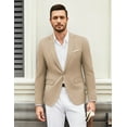thumbnail image 3 of COOFANDY Casual Sport Blazers for Men Slim Fit One Button Dress Jacket Lightweight Stretch Travel Blazer, 3 of 6