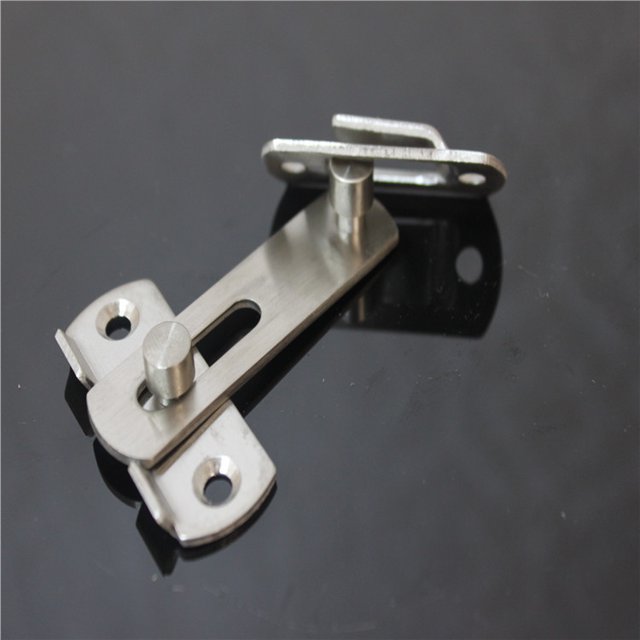 Hebilla de cerradura grande de acero inoxidable de acero izquierdo, pestillo de puerta, hardware de pestillo de puerta antirrobo