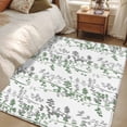 thumbnail image 4 of Area Rugs 2.7'x5', Green Grey Botanical Carpet for Living Room Bedroom Dining Room, Spring Floral Summer Farmhouse Throw Kitchen Rugs Non Slip Washable Rectangle Indoor Outdoor Rugs, 4 of 8