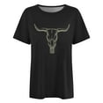 thumbnail image 4 of TINZ T-Shirt Décontracté à Manches Courtes Col Rond Imprimé Ample pour Femmes T-Shirt de Baseball et Chemises T-Shirt Uni pour Femmes, 4 of 4