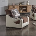 thumbnail image 5 of Ottomanson Convertible Accent Armchair with Hidden Storage, Firm Comfort Seating, Cream, 5 of 5