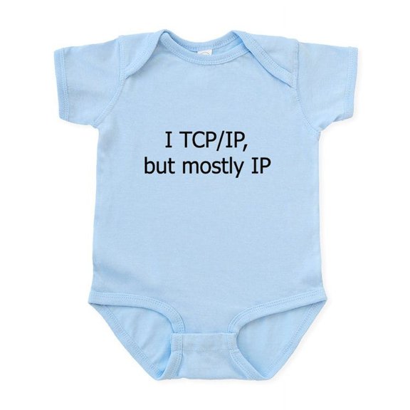 CafePress - I TCP/IP, But Mostly IP Body Suit - Baby Light Bodysuit, Size Newborn - 24 Months