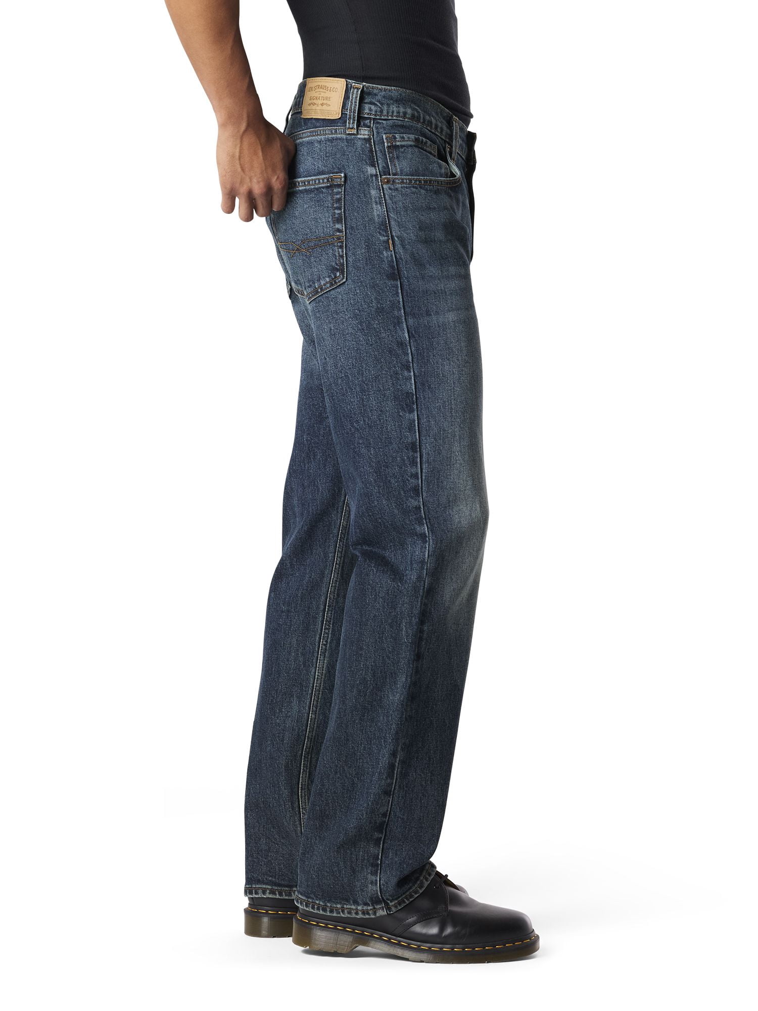 Levi Strauss Signature Men's and Big and Tall Original Relaxed Bootcut Jeans