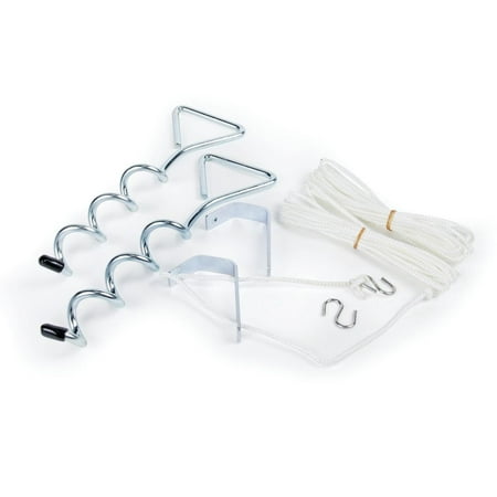 Camco RV Awning Stabilizer Kit, Spiral Stakes (42563)