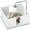 White#1, variant on Dog Bed PawHut Whelping Box for Dogs, Newborn Puppy Supplies with Retractable Light Stand, Waterproof Pee Pad, Adjustable Height Door for Small and Medium Breed Dogs, 77" x 38",Large Dog Bed