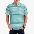 thumbnail image 1 of Fotbe Teal Turquoise Wood Camiseta Polo de Golf para Hombre con Estampado – Camisa Deportiva Transpirable con Cuello Abotonado-Medium, 1 of 6