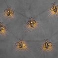 thumbnail image 3 of CHAO Luces de abeja de metal - Iluminación de hadas para interiores y exteriores - Decoraciones colgantes para jardines, cenadores, pérgolas, patios - Iluminación impermeable, 3 m 20 luces (murciélago, 3 of 4