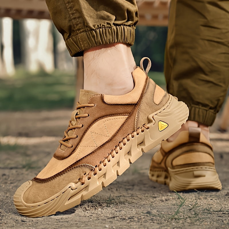 Dynamic Men's Shoes, This Season's Hiking Shoes for Men, Trail Running, Outdoor, Casual Shoes, Anti-Slip Work Shoes, Sneakers, Platform Soles, Breathable Canvas Shoes