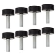 thumbnail image 1 of Houderco 8Ud Patas Ajustables De Goma Para Soportes Anti Vibración Niveladores Resistentes En Negro Para Muebles, 1 of 8