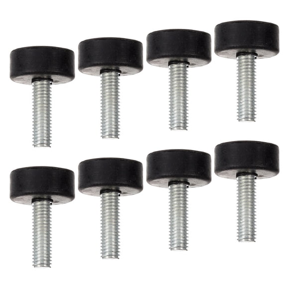 Houderco 8Ud Patas Ajustables De Goma Para Soportes Anti Vibración Niveladores Resistentes En Negro Para Muebles