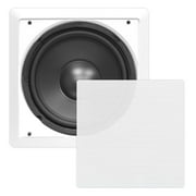 PYLE-HOME PDIWS10 - In-Wall / In-Ceiling 10'' High Power Subwoofer System, DVC, Flush Mount, White, Single Speaker