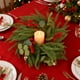 thumbnail image 5 of xihome Centro de mesa con forma de anillo de vela con flores artificiales para decoracin del hogar, la mesa del comedor, bodas y fiestas., 5 of 6