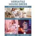 thumbnail image 5 of Casual Nights - Housecoats For Women, Snap Front Dusters For Women, Pure Cotton House Dresses For Elderly & Young with 2 Pockets, Grey Plaid XXL, 5 of 7