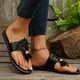thumbnail image 4 of MKLEKYY Sandalias Antiderrapantes para Mujer, Primavera y Verano, Nuevas Sandalias de Línea Bll de Talla Grande para Mujer, Sandalias Planas de Playa de Moda para Mujer, 4 of 4