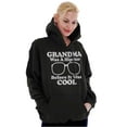 thumbnail image 3 of Funny Cool Hipster Grandma Joke Women Plus Size Graphic Pullover Hoodie Brisco Brands 2X, 3 of 4