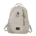 thumbnail image 3 of Bolsa de tenis acolchada, mochila organizadora de tenis, portátil, 33 x 15 x 44 cm, con hombros acolchados. beige con colgante, 3 of 9